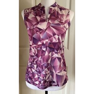 Nike Womens DRIFIT XS PURPLE Pink Golf Shirt Top Tennis Pickle Ball Active Tank